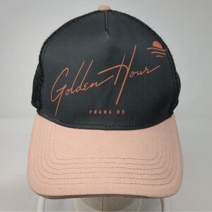 Prana Golden Hour Black and Pink Cap